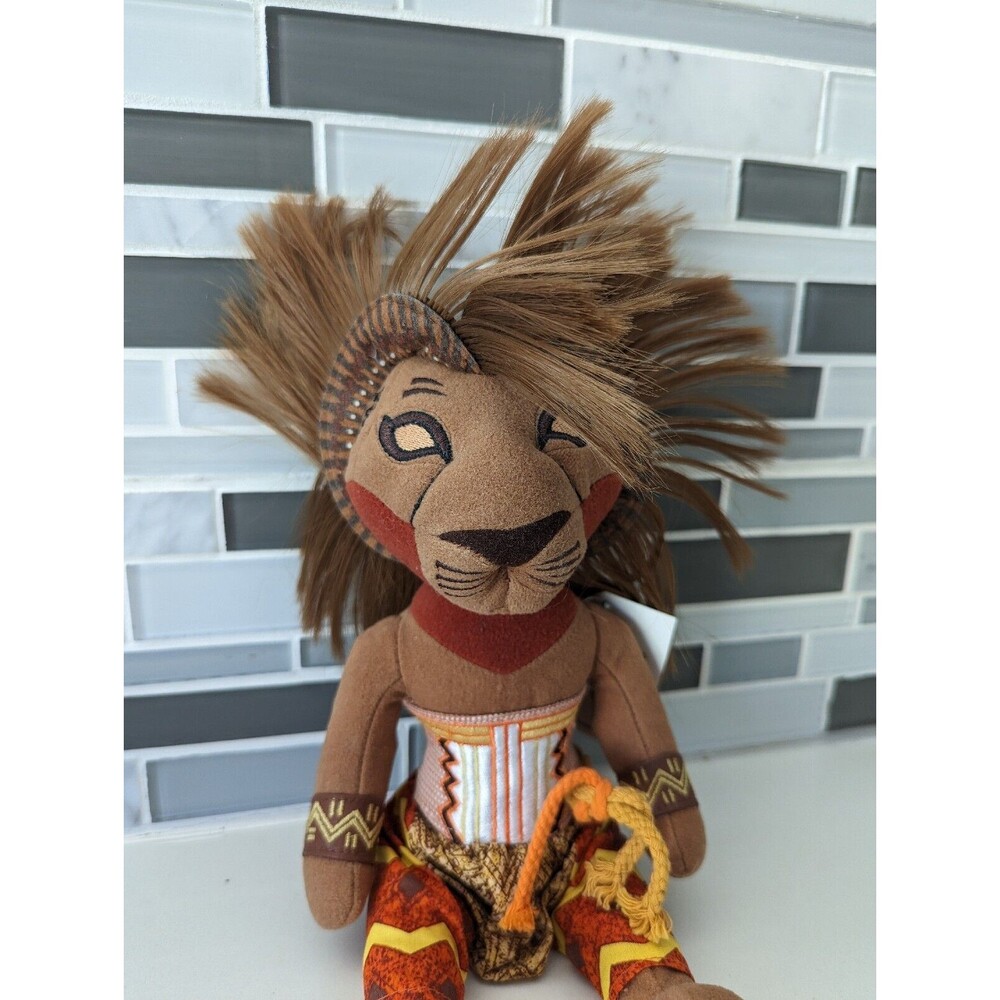 Disney The Lion King Broadway Musical SIMBA 9” Plush Stuffed Lion Animal NEW
